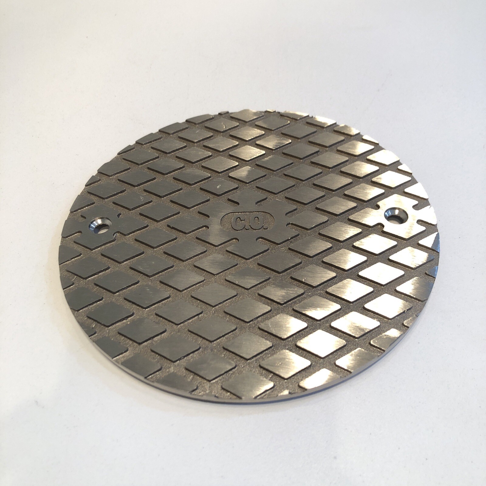 Jones Stephens 6in. Nickel Bronze Round Cast Cleanout Cover gallery