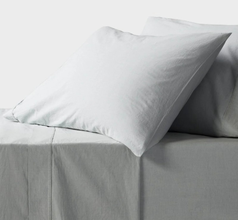 Threshold Full Organic Cotton Percale Sheet Set, New gallery