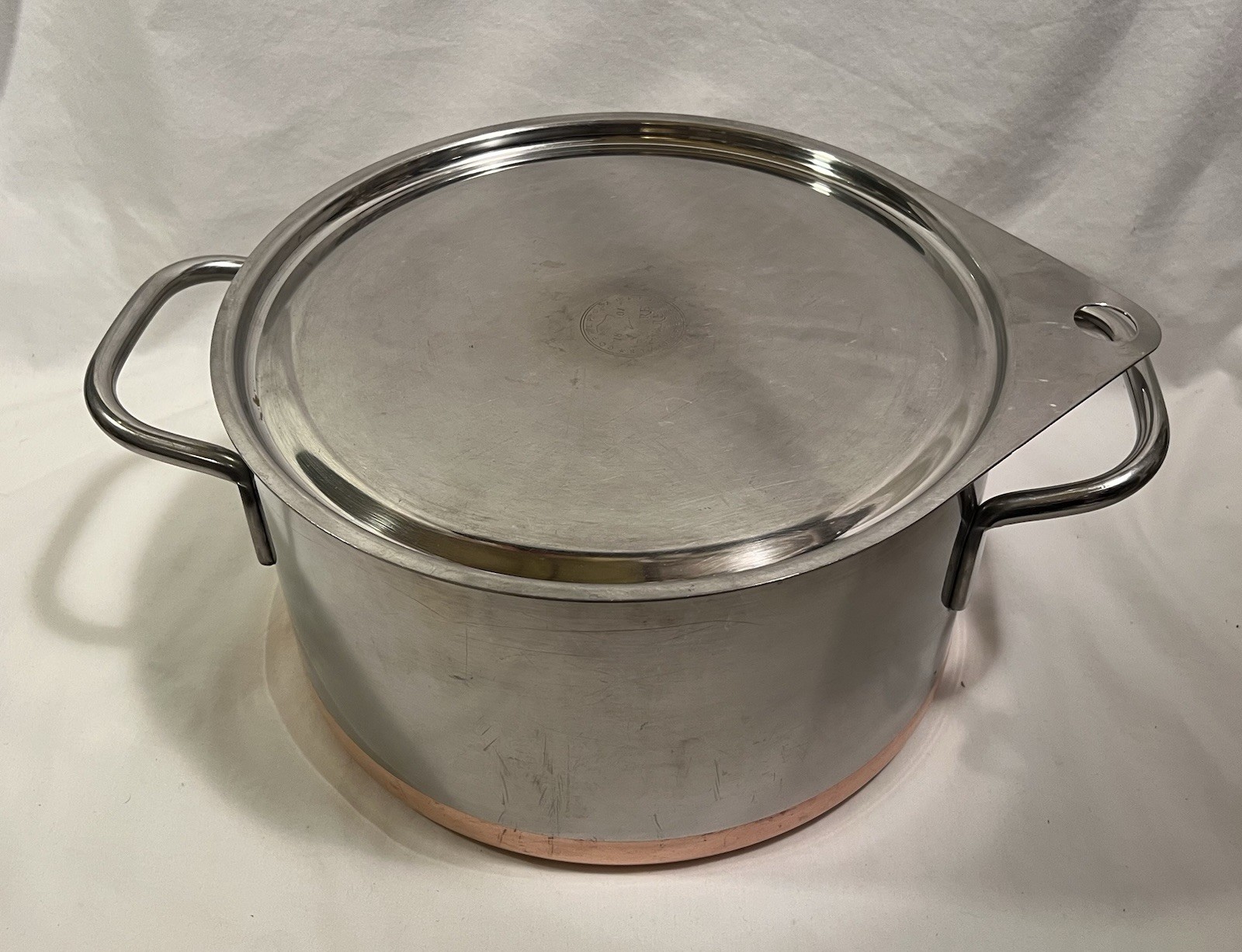 Revere Ware Institutional 5000 8 Qt Dutch Oven Copper Stainless Stockpot & Lid gallery