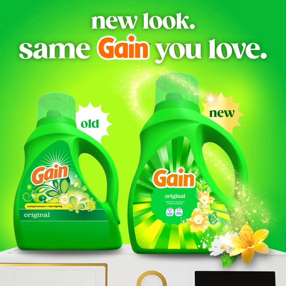 Gain Laundry Detergent Liquid, Now with Odor Defense, Original Scent, 39 fl oz, gallery