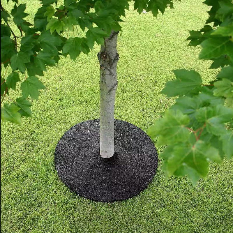 36 In. Black Recycled Rubber Tree Ring (3-Pack) gallery