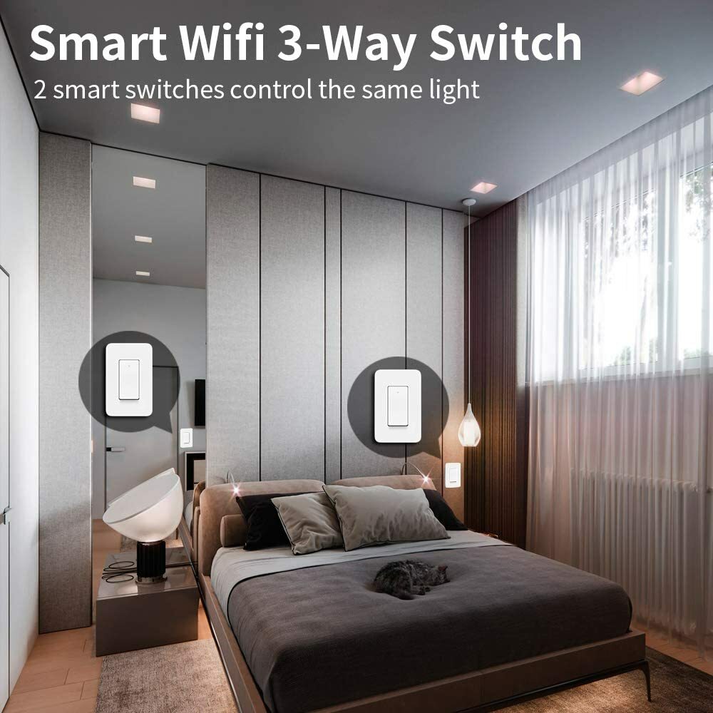 3 Way Smart Light Switch, work with Alexa IFTTT Remote Control, No Hub Required gallery