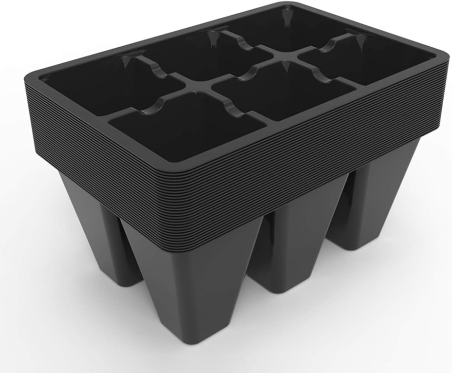30 Pack 6-Cell Seed Starting Tray for Seedlings, Plant Starter Trays with New gallery