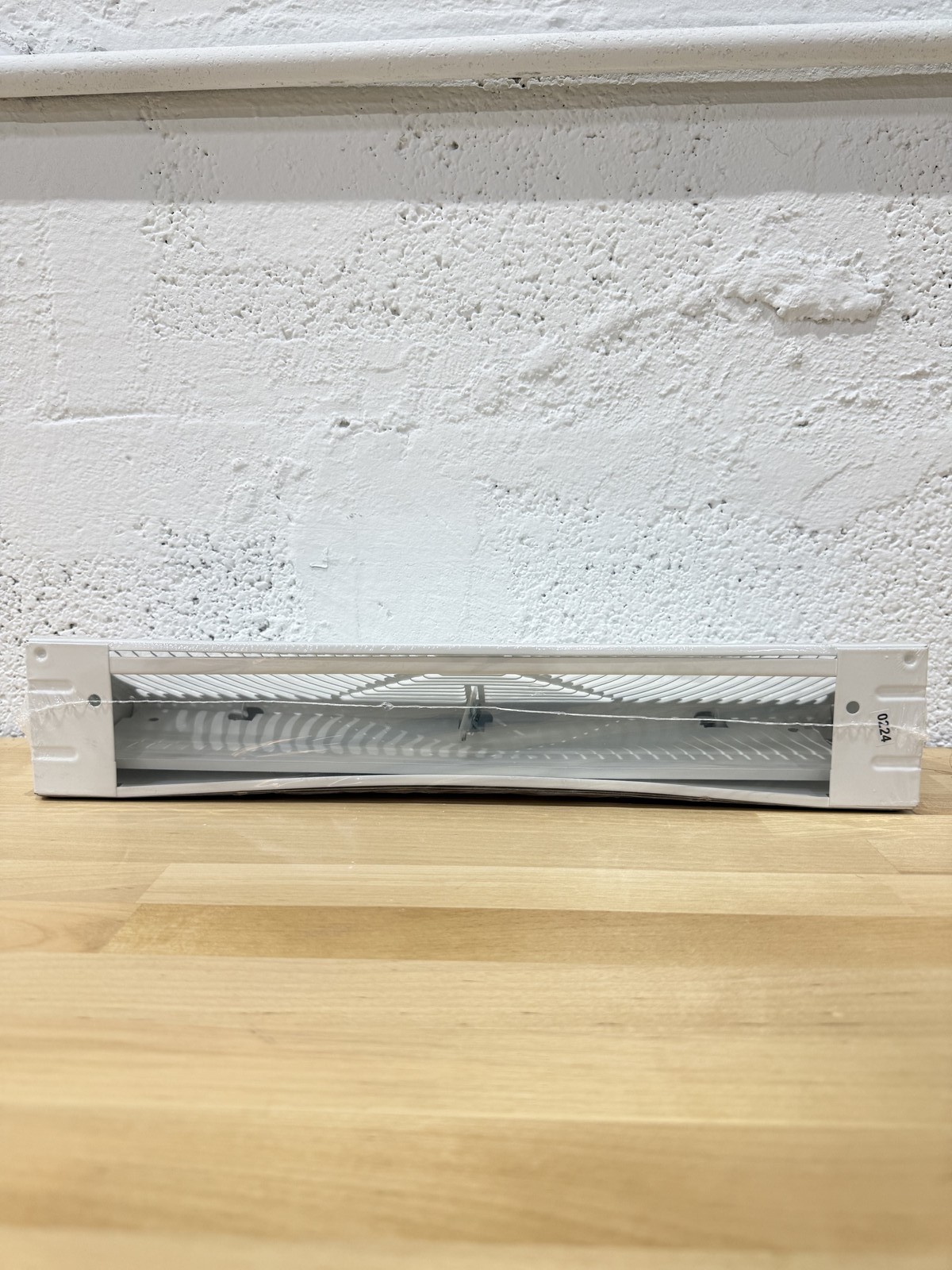 Baseboard Register, 15 in W x 4-1/2 in H x 2-3/4 in D, Louvered, White, Steel, O gallery