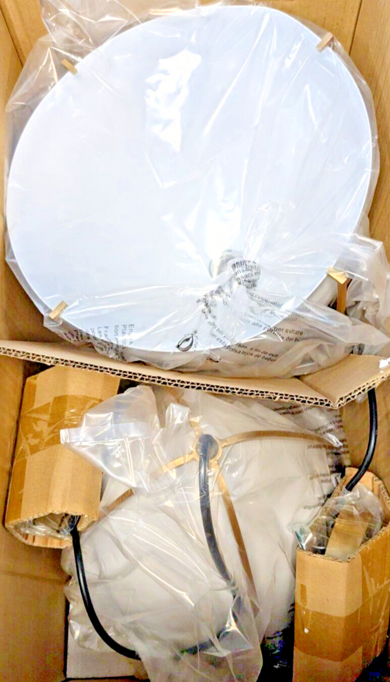 2-PACK TRENDY 1-LIGHT PENDANT FIXTURE SATIN BRASS & WHITE SHADE GEN-6551801-848 gallery