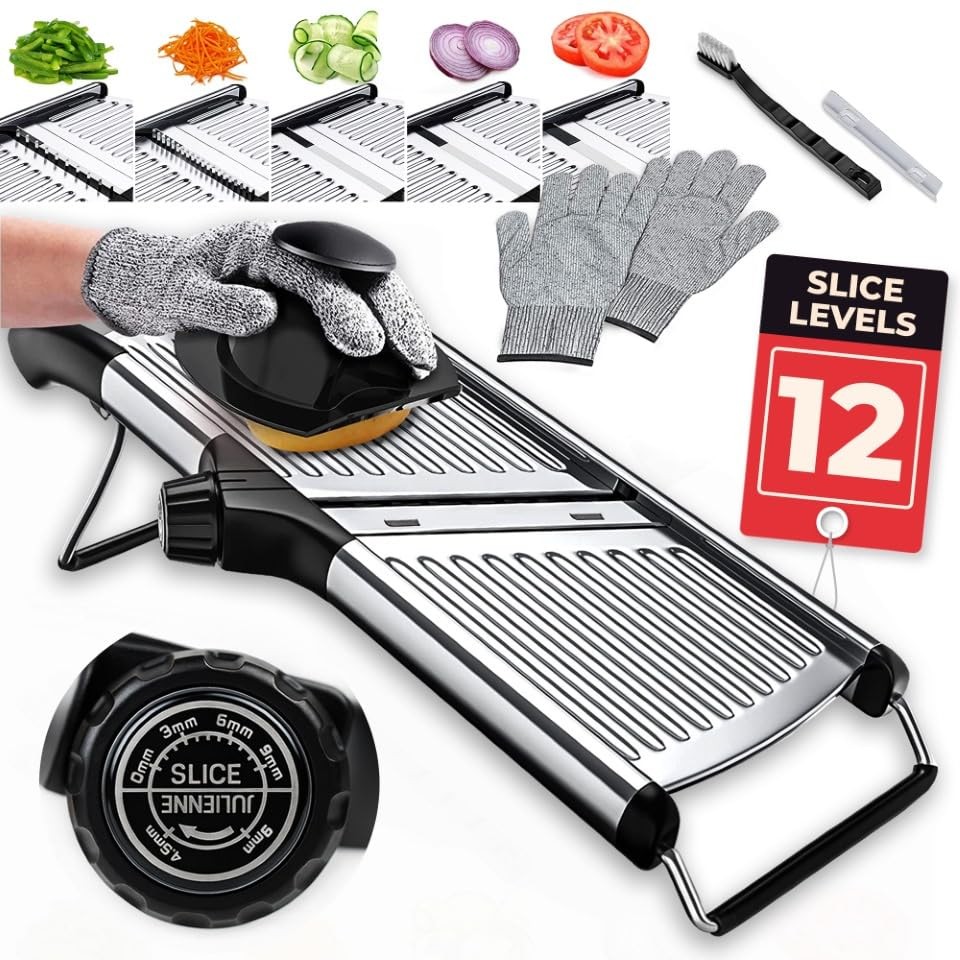 Gramercy Adjustable Mandoline Food Slicer, Mandoline Slicer for Kitchen, Mand... gallery