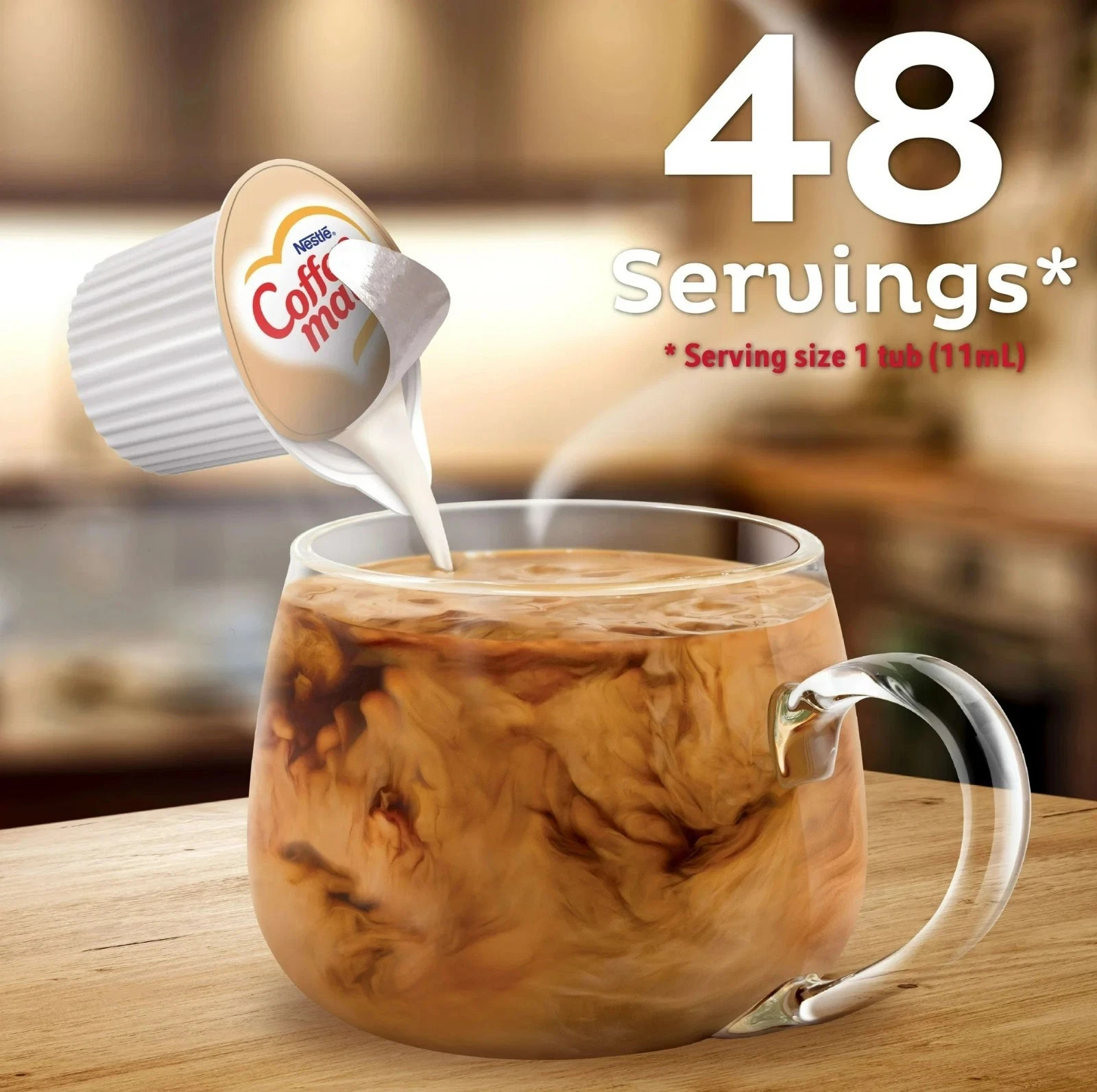 Nestlé Coffee Mate Original Liquid Coffee Creamer Singles,9 fl oz, 48 Pack gallery
