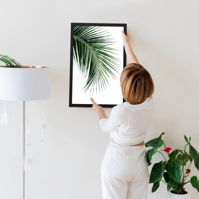 Matte Black 16X24 Frame - Single Frame, 16 X 24 Poster Frame for Artwork, Puzzle gallery