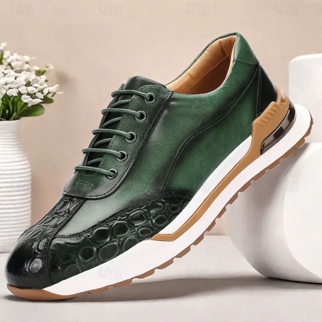 Mens Fashion First-Layer Cowhide Leather Shoes gallery