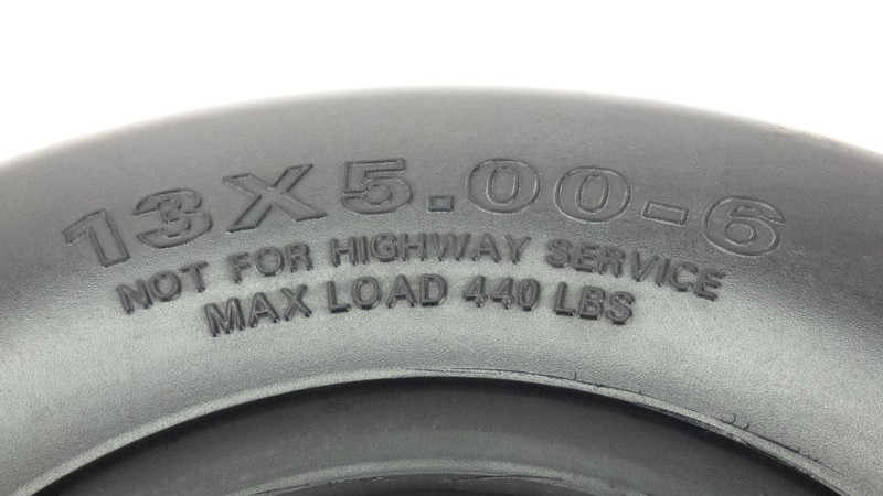 NoAir® (2) Flat Free Tire Assemblies 13x5.00-6 Hustler Raptor SD Fastrak 605038 gallery