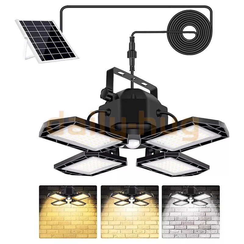 168LED Solar Pendant Light Outdoor Indoor Solar Powered Motion Sensor Shed Light gallery