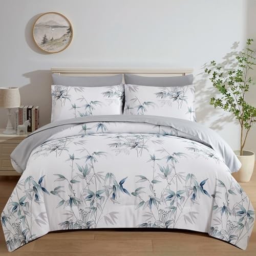 Comforter Set Size - 7 Pieces Bed in a Bag, Bedding Set, Soft Queen White gallery