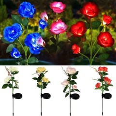 Solar Garden Lights Solar Flower Lights Outdoor Waterproof for Yard Pathway Lawn