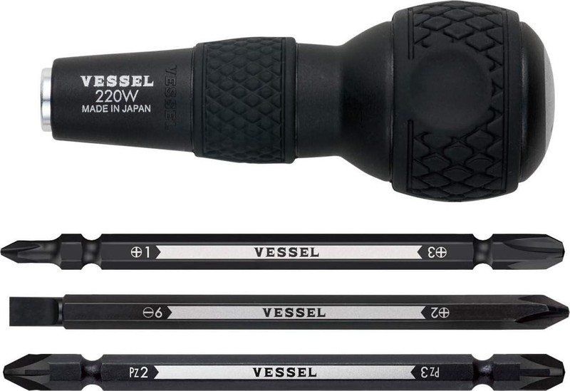 VESSEL Ball Grip Screwdriver Set Interchangeable Metric Motorcycle Drivers JIS gallery