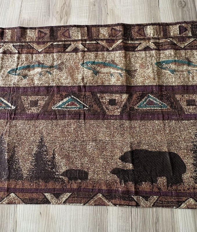 (3) Croscill Bear Mountain Unlined Tailored Valances 54x22 Inches gallery