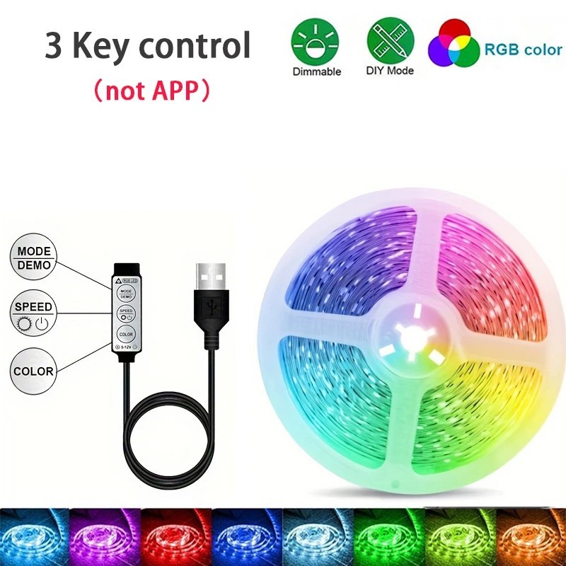 RGB LED Strip,Smart Light Flexible Ribbon Luces LED Tape with App Remote Control gallery