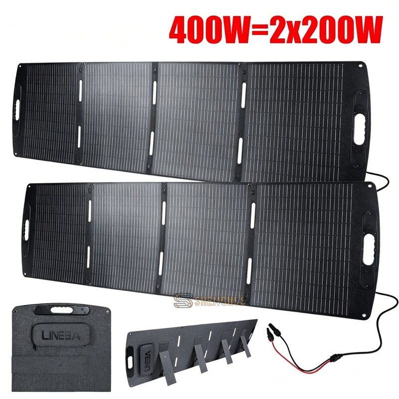 Solar Panel Kit Portable Foldable 400W 200W Outdoor Waterproof for Power Station gallery