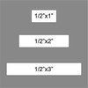 Custom Engraved small mini 1/2-inch X 1, 2 or 3 inch Plate with Adhesive Backing gallery