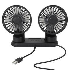 USB Powered Dual Fan – Rotating Heads, Ideal for Work or Travel