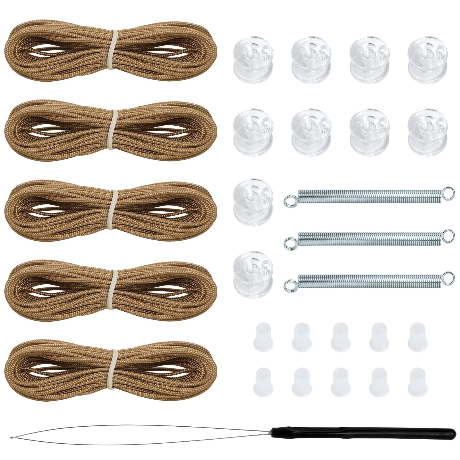 RV Blinds Repair Kit for Camper Window Pleated Day Night Shade String Tan gallery