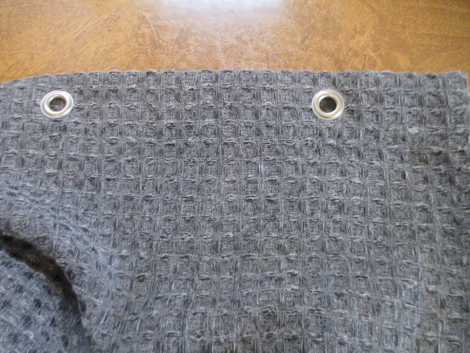 Better Homes & Gardens Gray Waffleweave Fabric Shower Curtain 72x72 Cotton Blend gallery