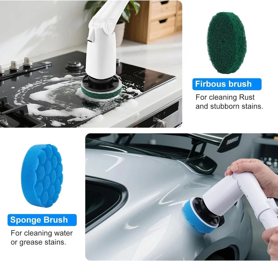 Electric Spin Scrubber Replacement Brush Heads Set, 10 Piece Replacement Brush C gallery