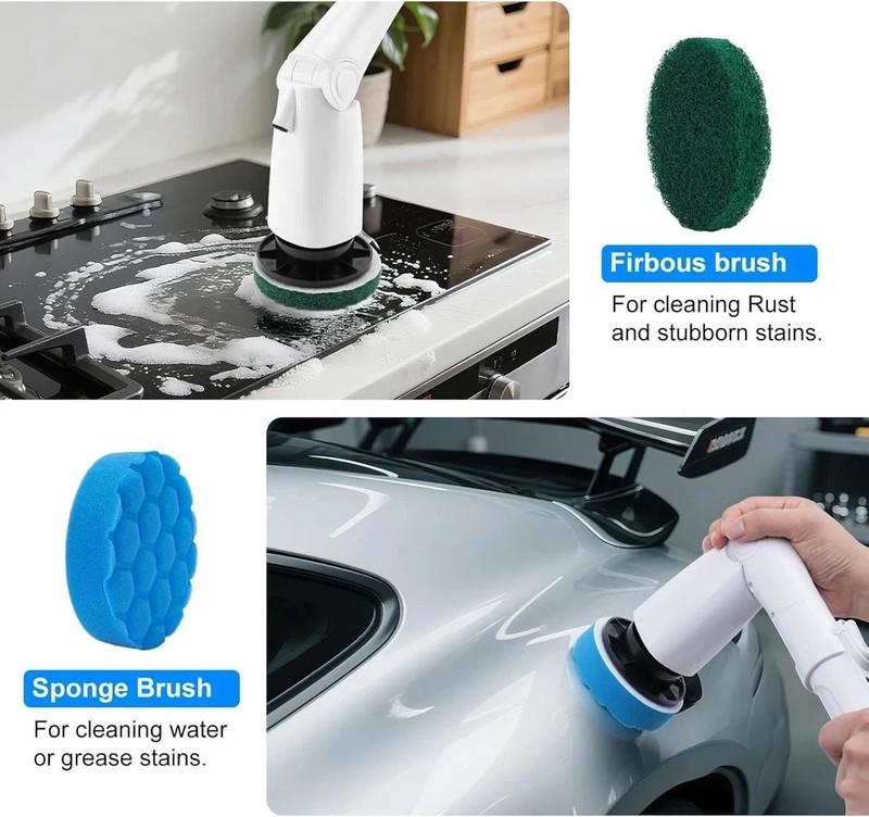 Electric Spin Scrubber Replacement Brush Heads Set, 10 Piece Replacement Brush C gallery