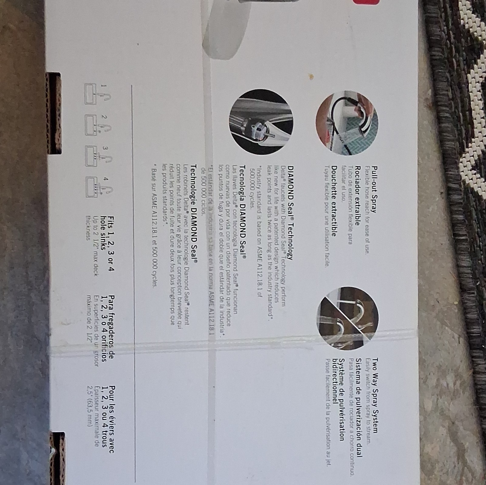 Delta Kessler Pull-Out Kitchen Faucet Chrome High Arc Centerset w/ Soap 16932 gallery