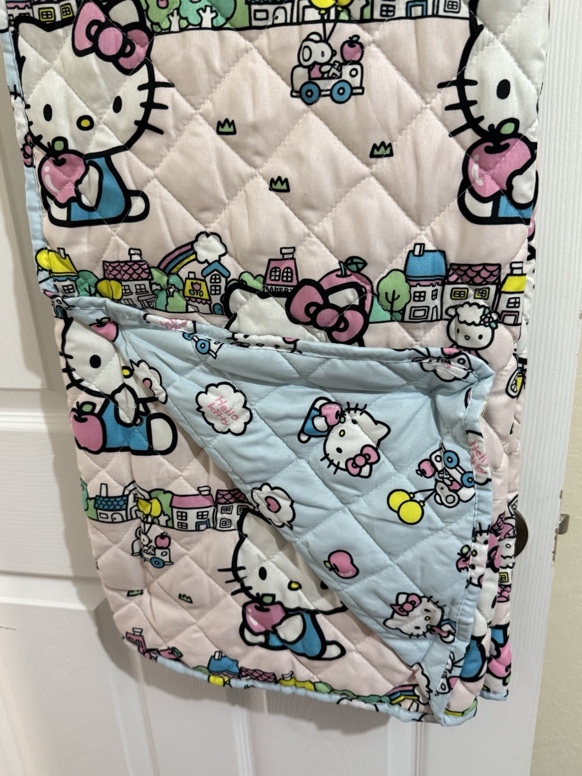 Hello Kitty & Friends Reversible Quilted Blanket Twin 60x80” Neighborhood Sanrio gallery
