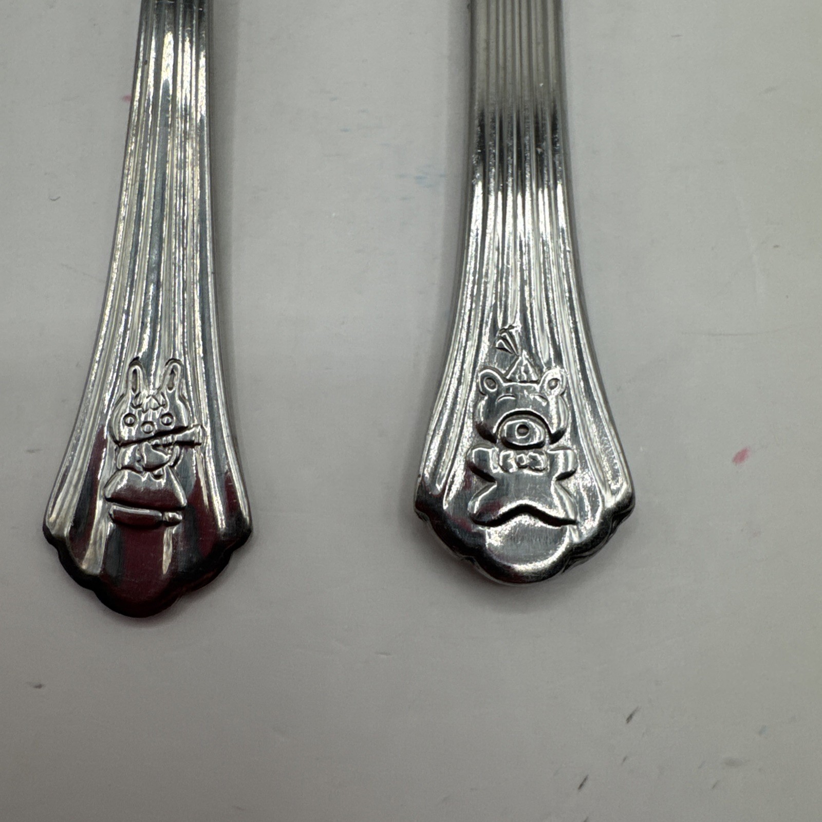 3 Pc Estia Child`s Stainless Flatware set, Animation, Knife Spoon Fork Set gallery