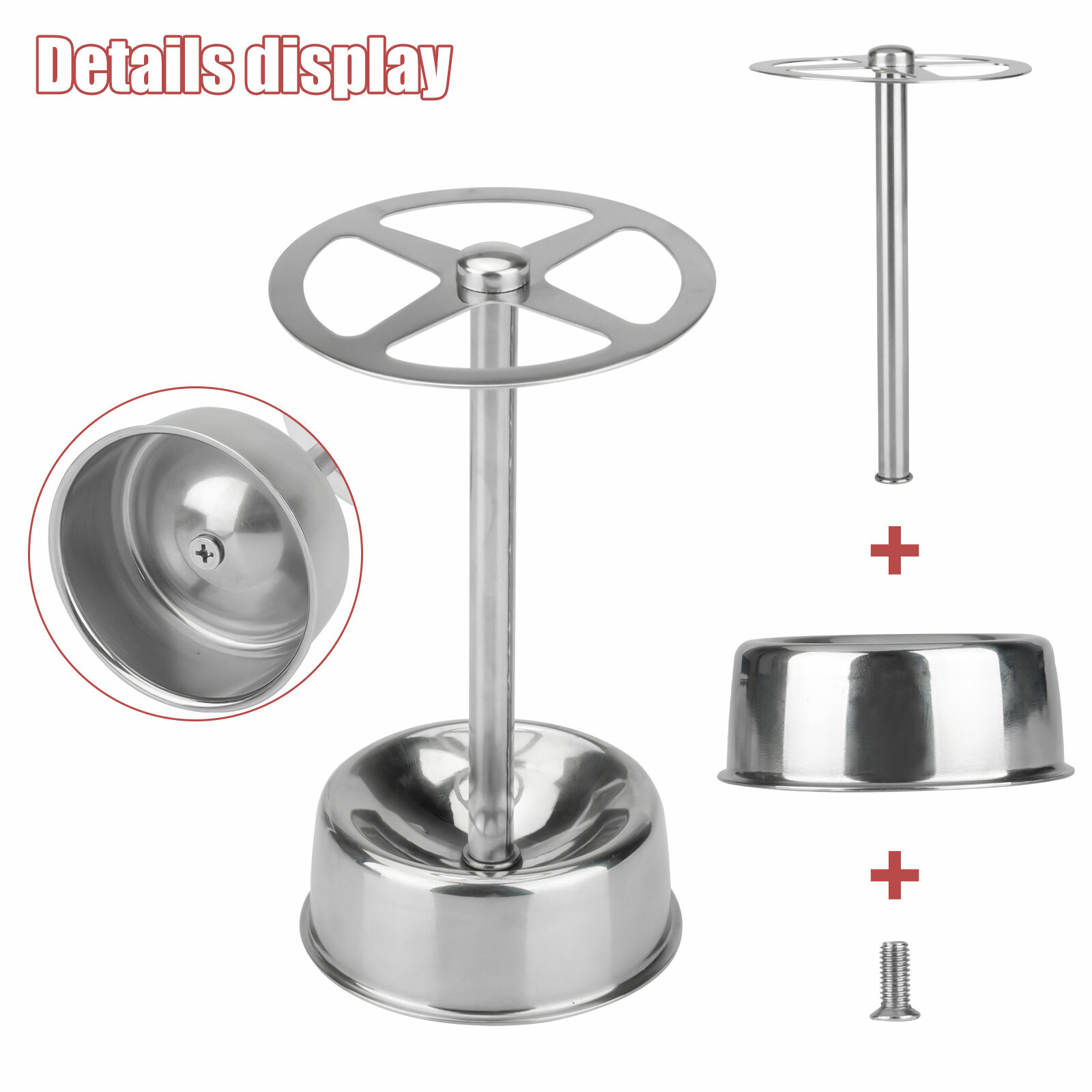 Stainless Steel Toothbrush Holder Toothpaste Stand Rack Bathroom Kitchen 4 Slots gallery