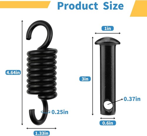 Hammock Chair Ultimate Hanging Kit - 500lbs Capacity Egg Spring Hook and Pin gallery