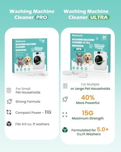 Uproot Clean Washing Machine Cleaner Tablets - 24 Pack for a 12 Month Supply. Fo gallery