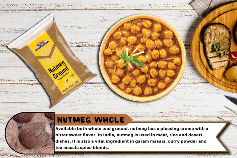 Rani Nutmeg (Jaiphul) Ground Powder Spice, 3.5oz (100g) gallery