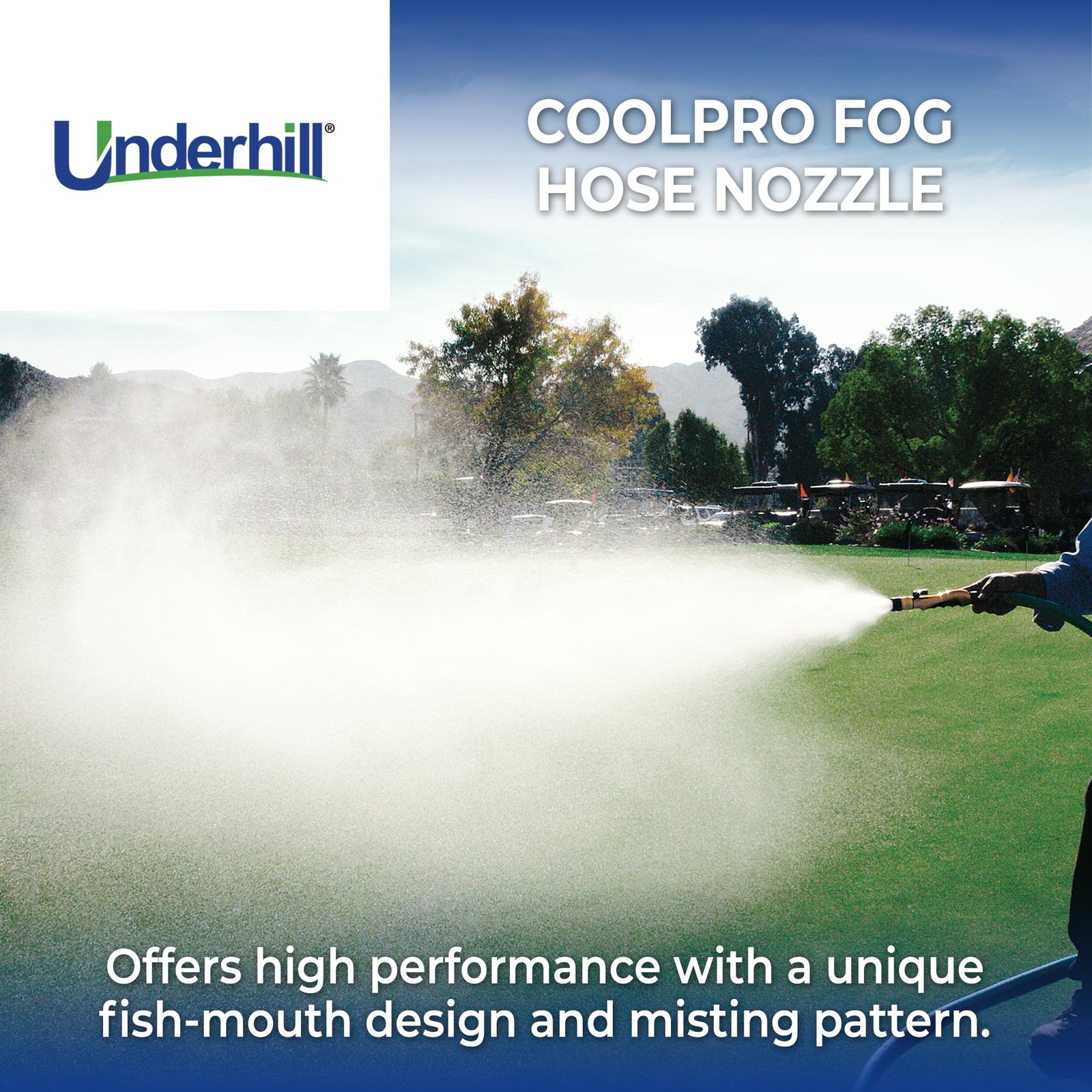 Precision CoolPro Fog Garden Water Hose Nozzle Mister 4-6 GPM 70 PSI, 3/4-Inch F gallery