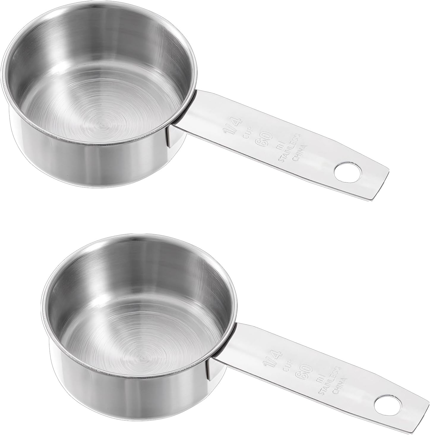 2 Pcs 1/4 Cup Stainless Steel Measuring Cup,60 ml 2 oz Stainless Steel Measuring gallery