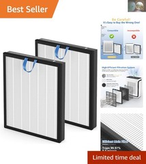 Highly Efficient 2 Pack Replacement Filter for LEVOIT Vital 200S Air Purifier