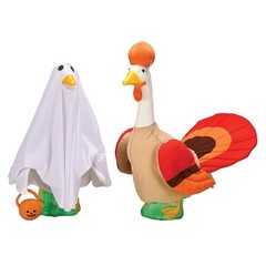 Gaggleville® Large Ghost and Turkey Outfits Bundle