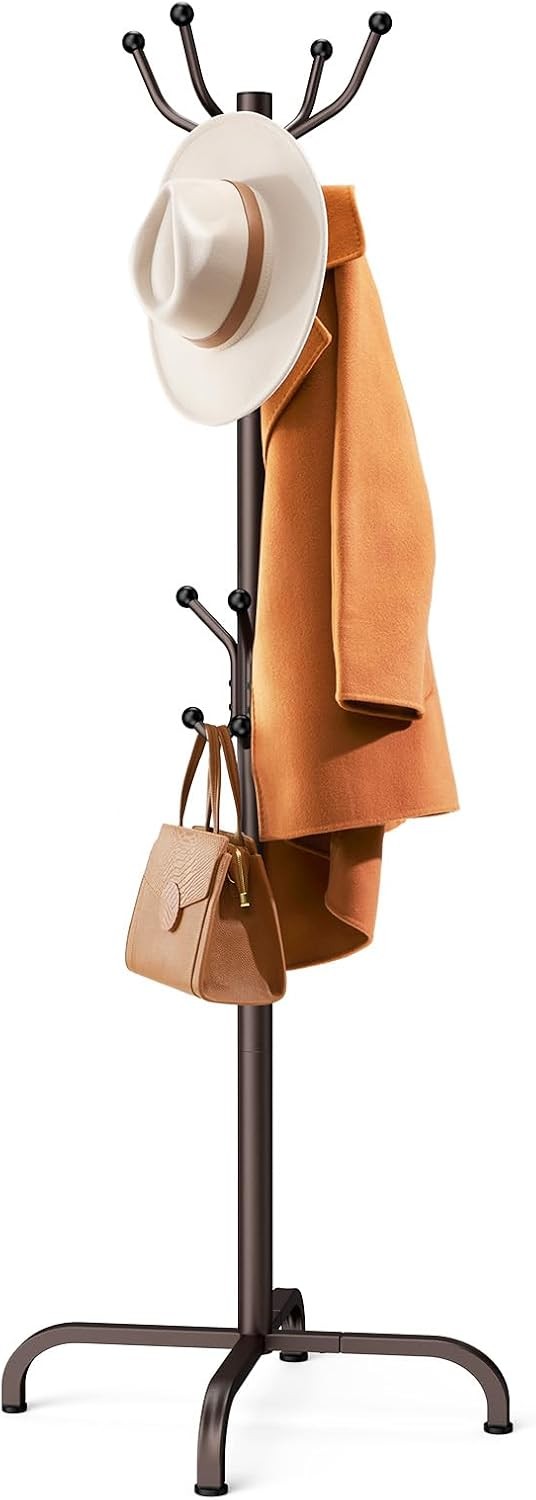 Coat Rack Hooks, Freestanding Coat Rack Stand for Entryway, Hallway, Bedroom, gallery
