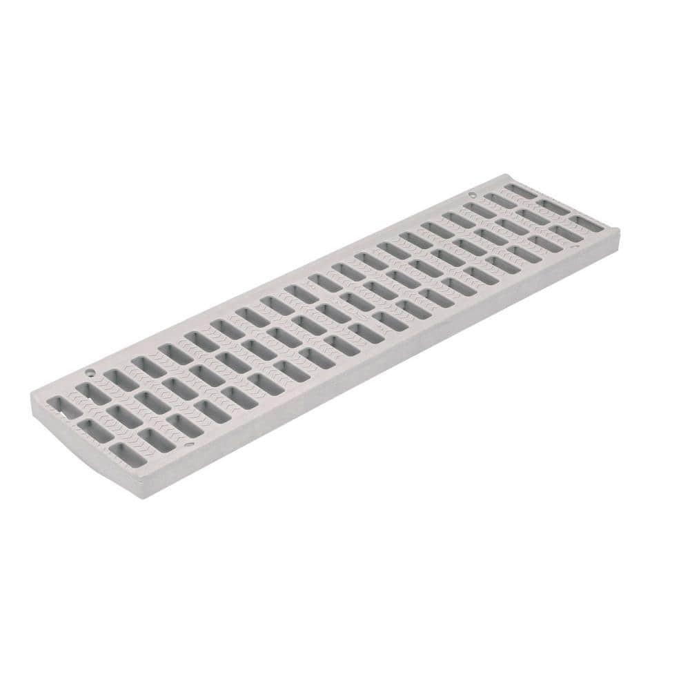 Plastic Drain Grate 5 In Pro Series Channel 5-1/4 In Wide X 19-5/8 In Long Gray gallery
