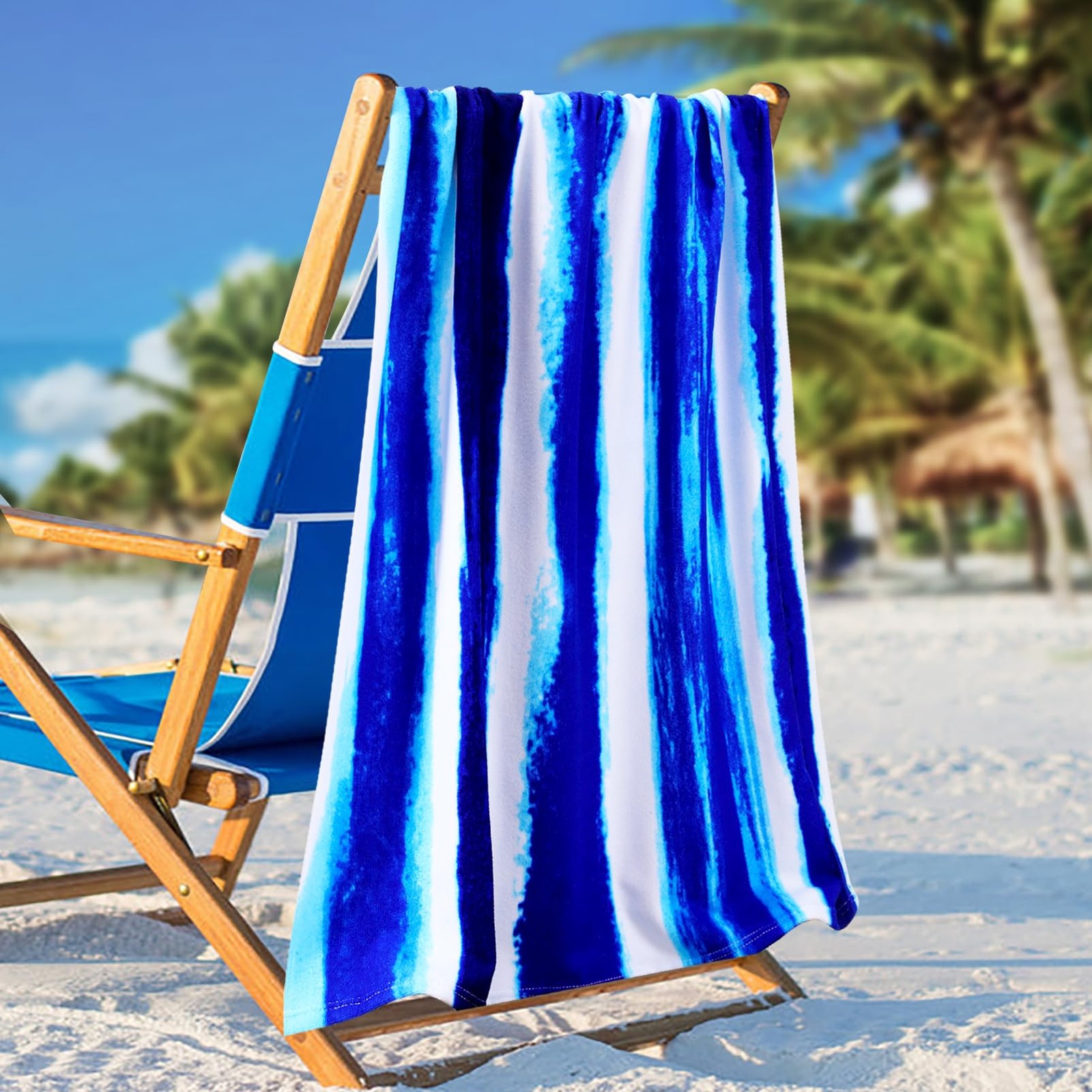 Oversized Terry Beach Towel 36 x 72 in Soft Extra Large Big Pool Swim Towels ... gallery