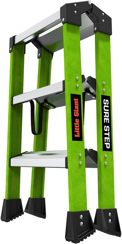 Ladders, Sure Step, 3-Step, Double-Sided Step Stool, Fiberglass, (11953), Type 1 gallery