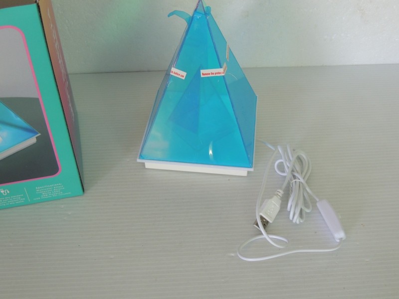 Infinity Pyramid Table Lamp, LED, Magical, Colorful Infinite Night Light Glow gallery