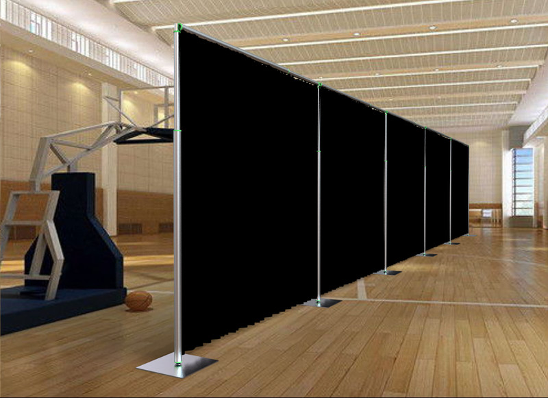 ADJUSTABLE QUICK BACKDROP KIT 12 FT TALL x 24 FT- 60 FT WIDE PIPE WITHOUT DRAPE gallery