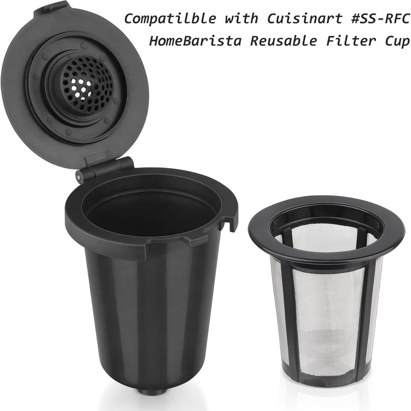 Reusable Filter Cup for Cuisinart (Upgraded Version - 2 PACK Black) gallery