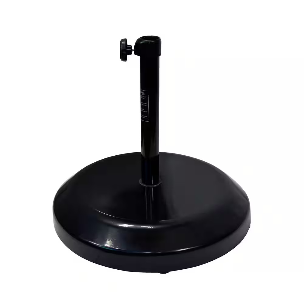 75 Lb. Patio Umbrella Base with Wheels in Black gallery