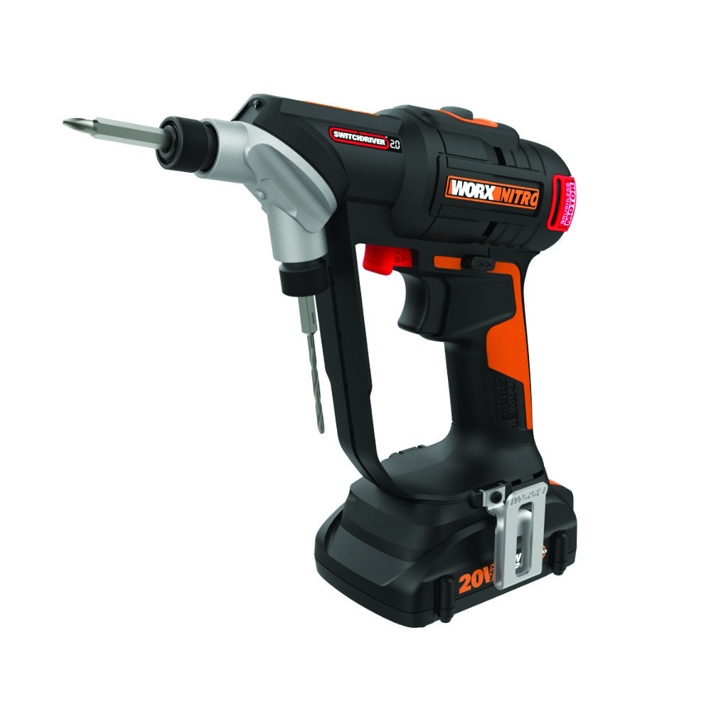WX177L WORX NITRO 20V Brushless Switchdriver 2.0 2-in-1 Cordless Drill & Driver