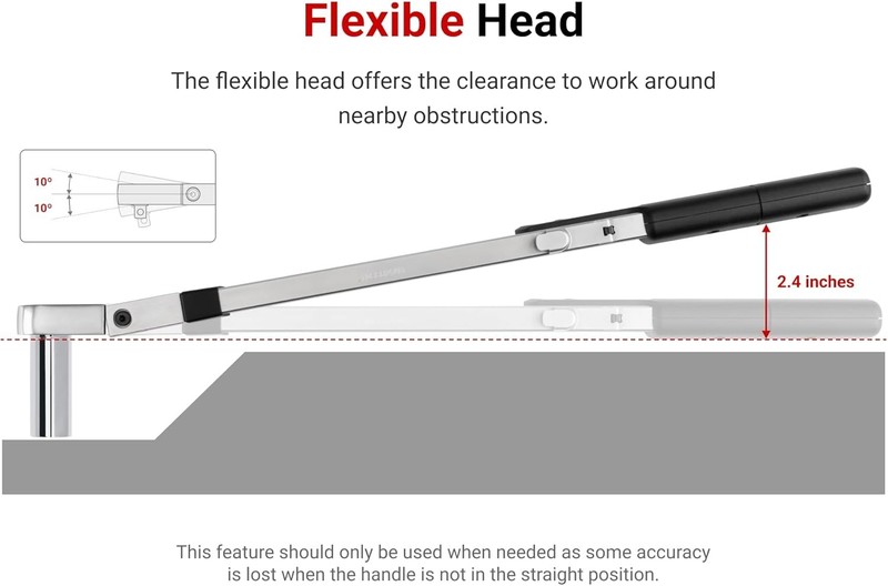 TEKTON 3/8 Inch Drive 72-Tooth Split Beam Torque Wrench (20-100 ft.-lb.) gallery