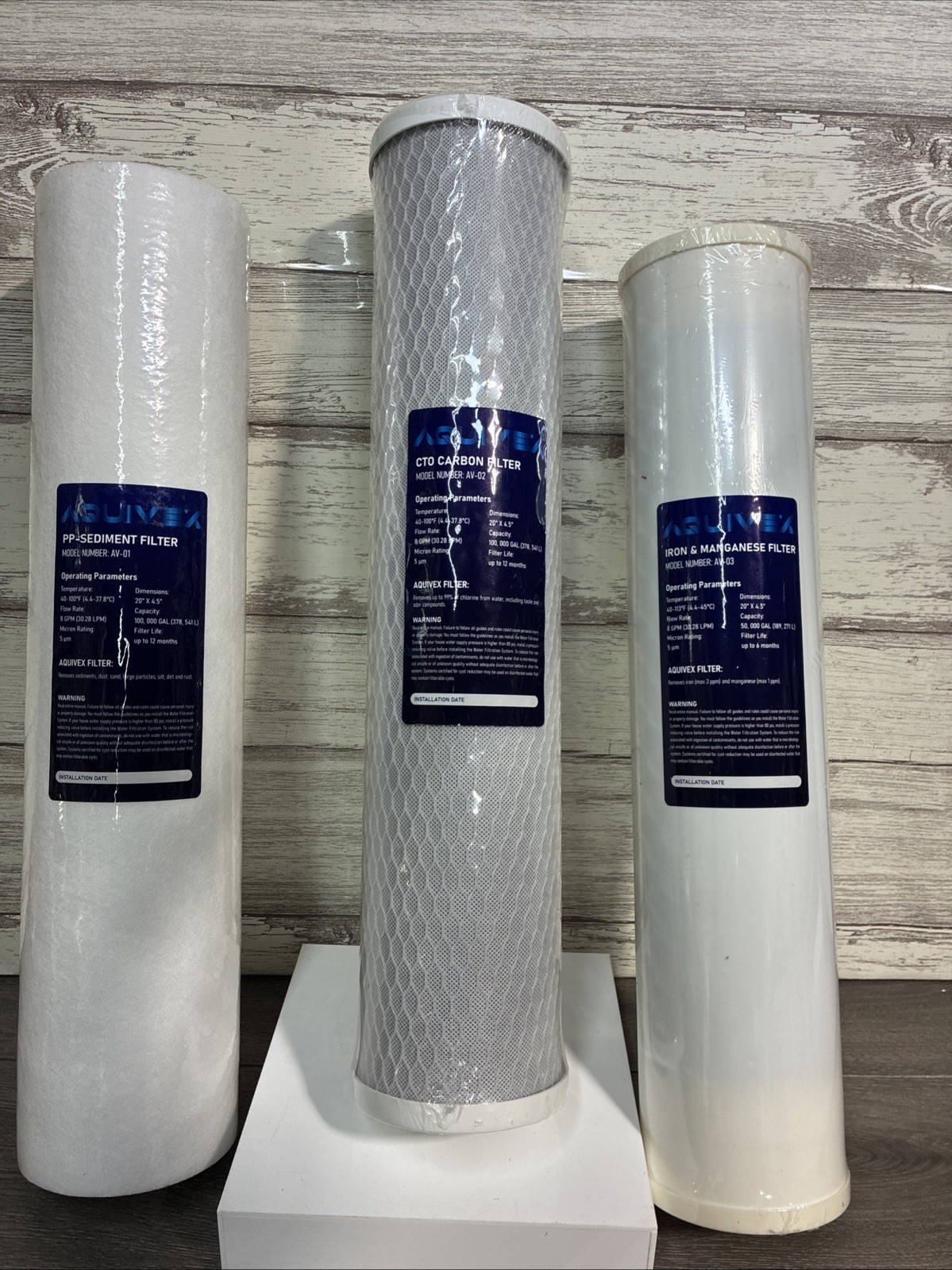 AQUIVEX WHOLE HOUSE WATER FILTER SET 👀 - Model Av – 03/AV – 02/Av – 01 gallery
