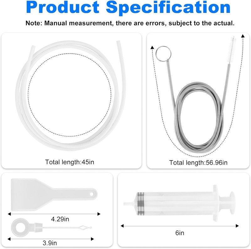Refrigerator Drain Cleaning Tool, 8 PCS Reusable Waterline Buddy For Refrigerato gallery